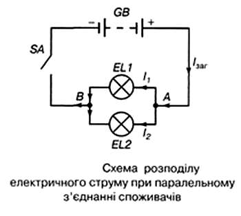 Як під'єднати паралельно дві лампочки?