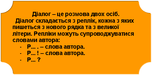 Урок №6. Пряма мова. Діалог